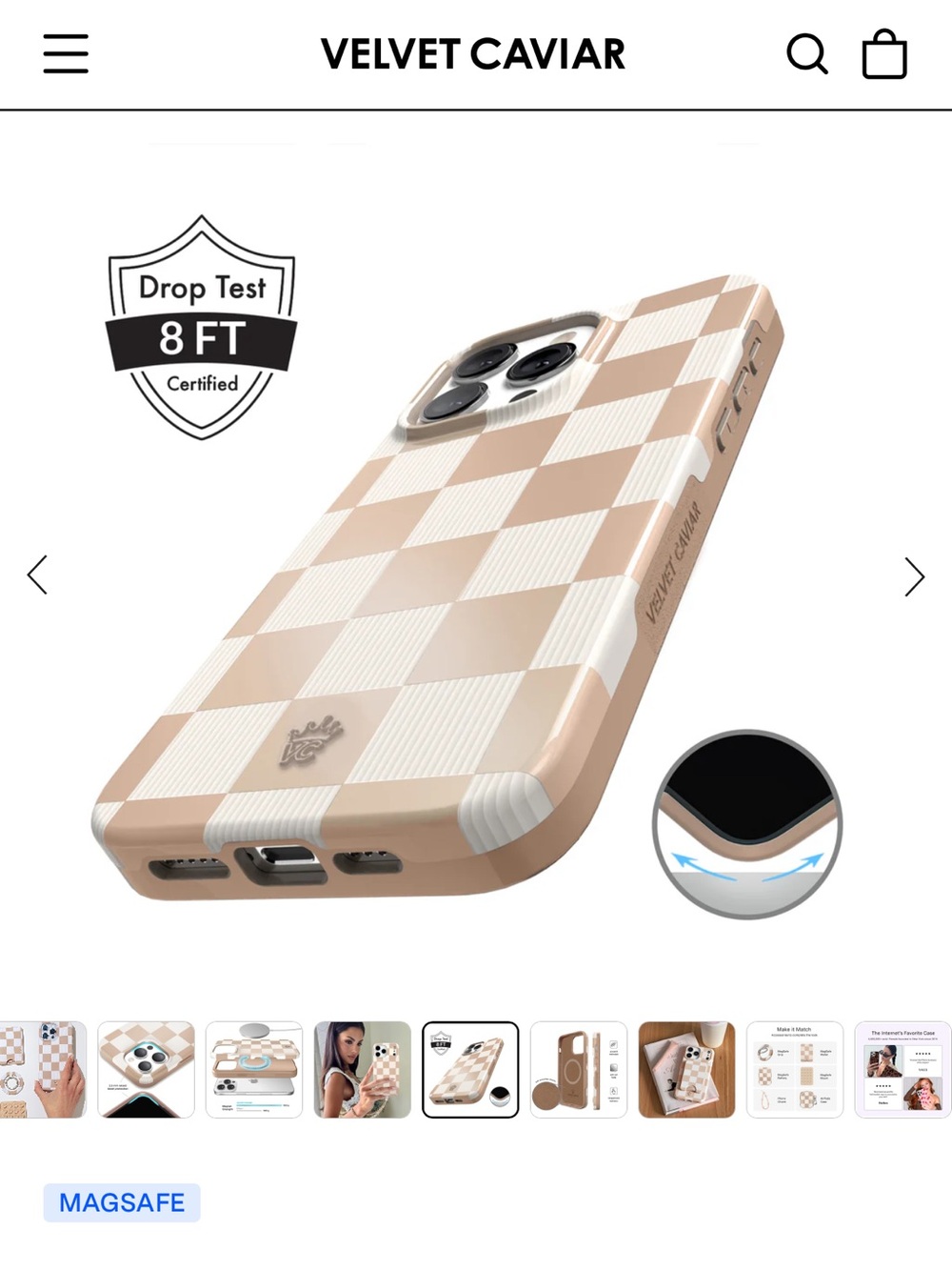 NWT Velvet Caviar iPhone 15 Pro Max phone case - Picture 5 of 7